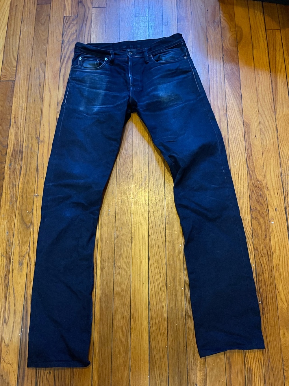 3Sixteen Salvaged 34*36 blue straight jeans